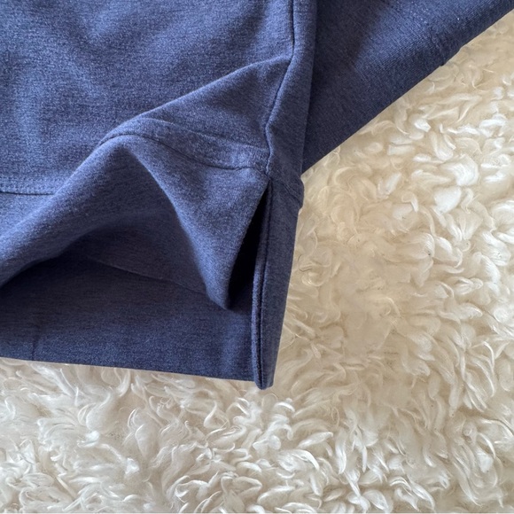 Fabletics Cloud Jersey Cropped Hoodie - Deep Navy Heather - Size Medium NEW - Picture 7 of 12